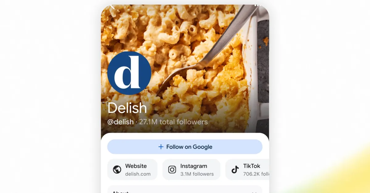 Google is letting social media stars customize their search result page