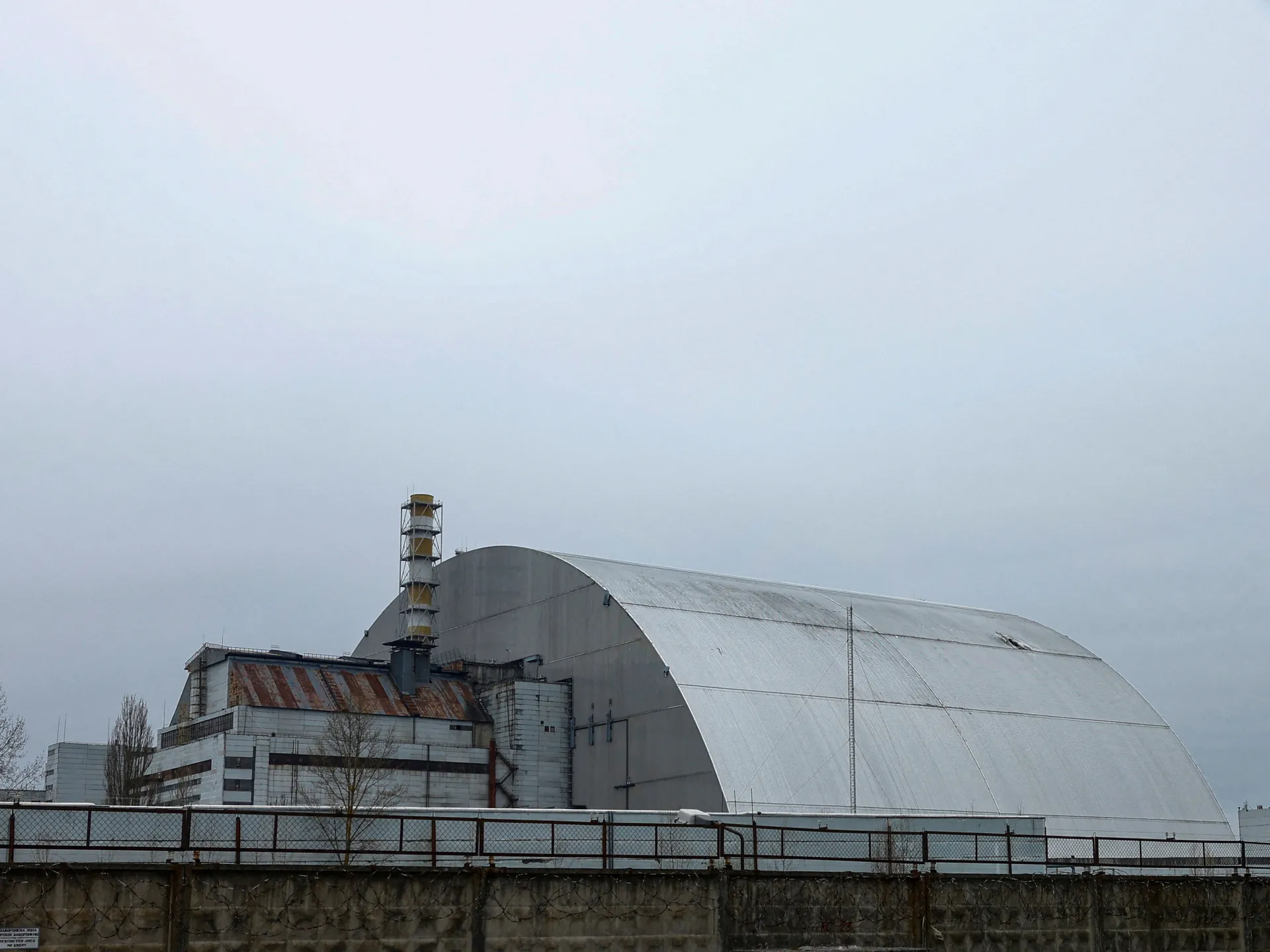 Russian drone strike damages site near Chornobyl nuclear plant