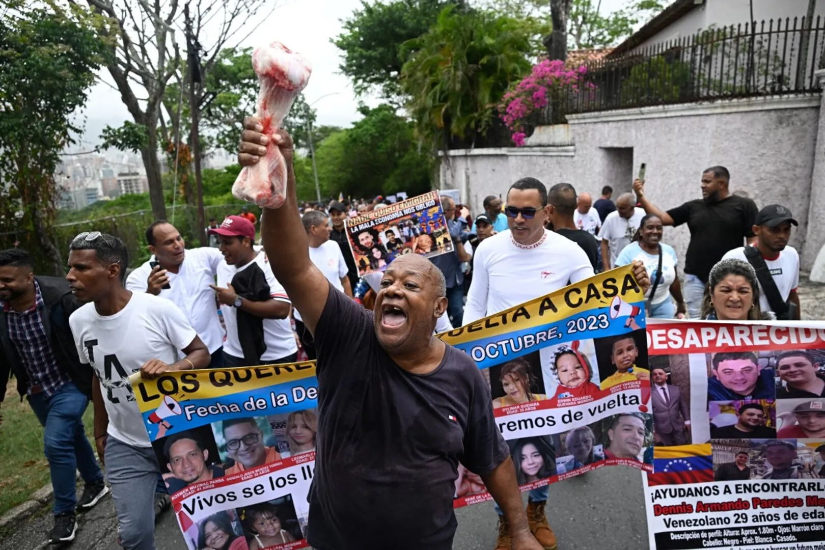 Venezuelans flood capital Caracas streets, demanding free elections