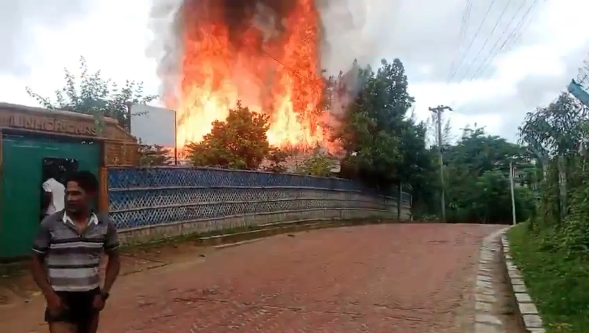 Fire rips through the world’s biggest refugee camp in Bangladesh