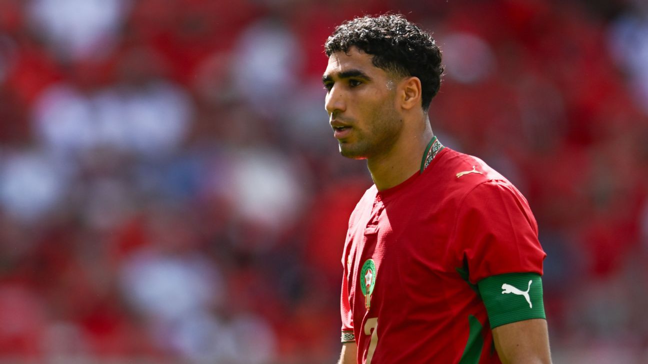 Hakimi 'ready' to limit impact of Brazil's Viníciu...