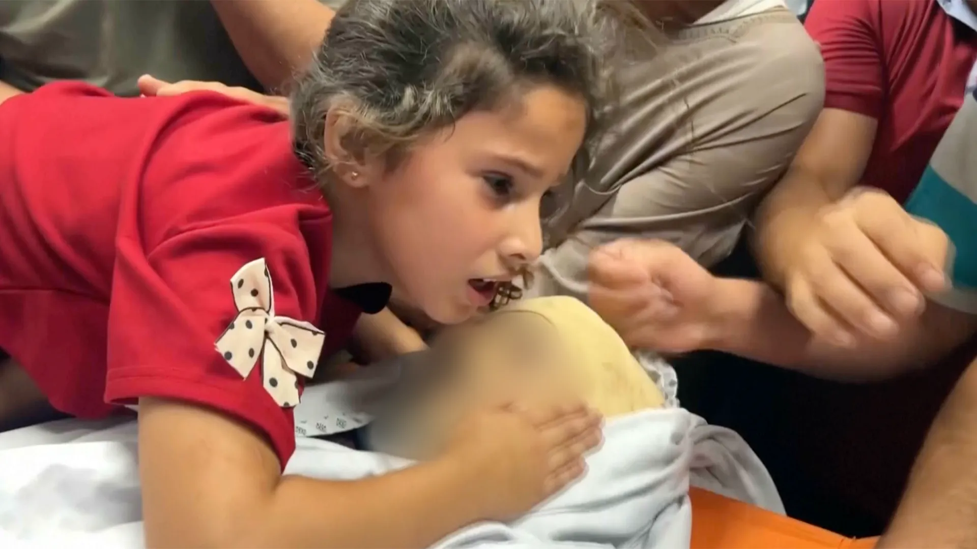 7-year-old mourns father and brother killed in Israeli strike on Gaza