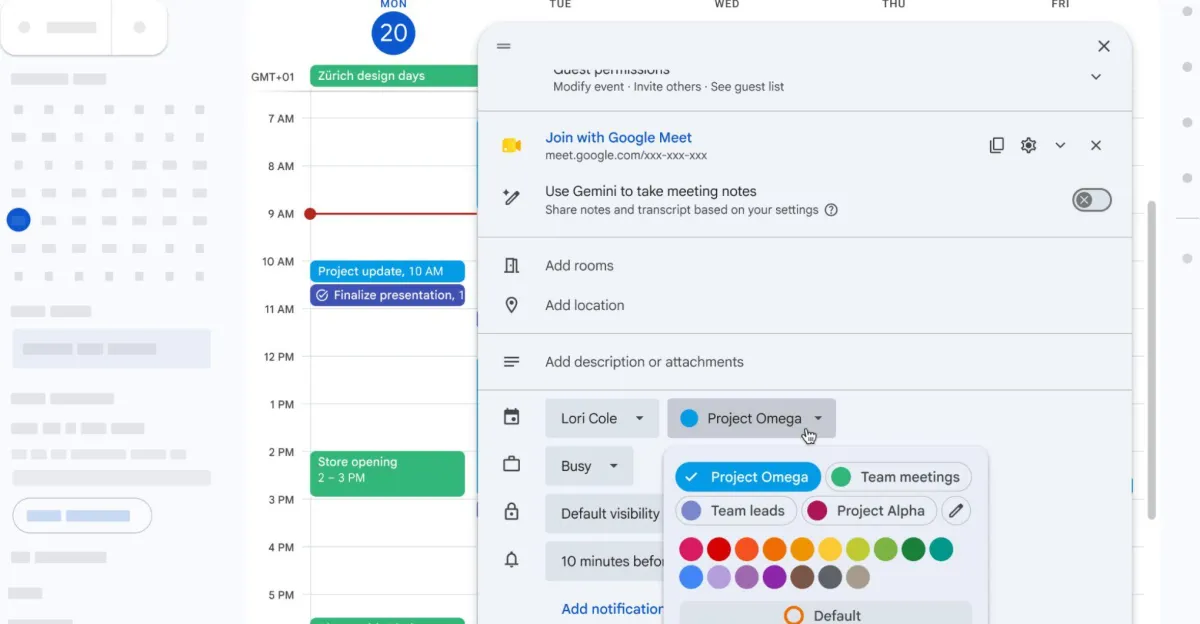 Google Calendar finally has more color options for events