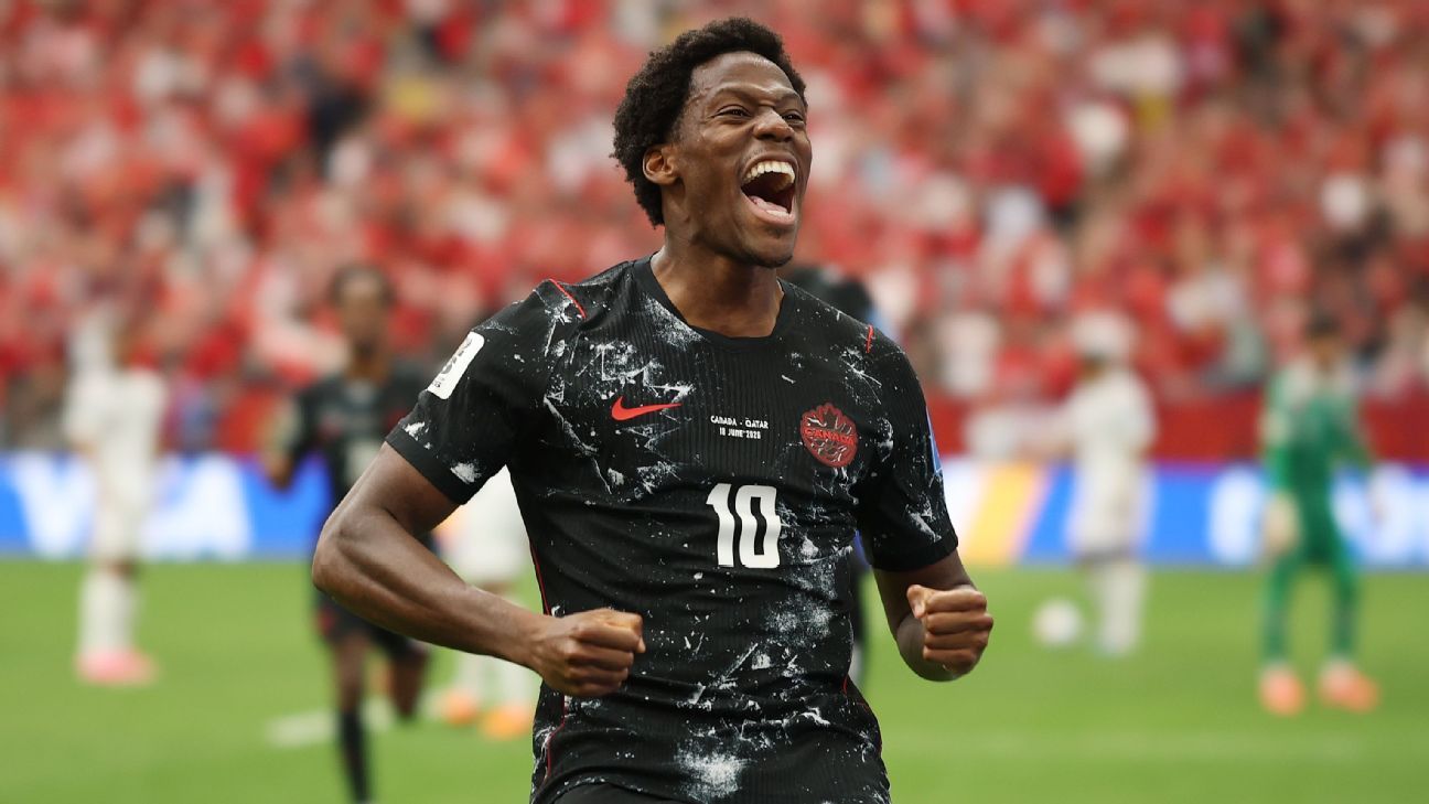David hat trick leads Canada to historic WC rout