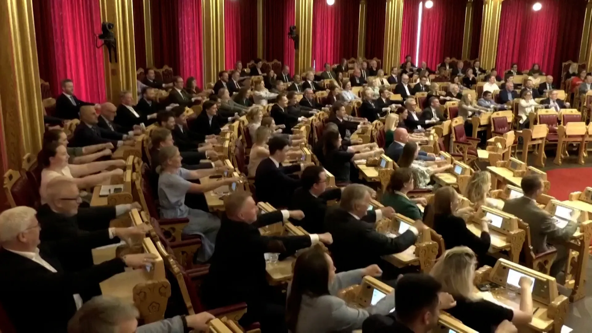 Norway MP’s join viral World Cup ‘Viking Row’ trend
