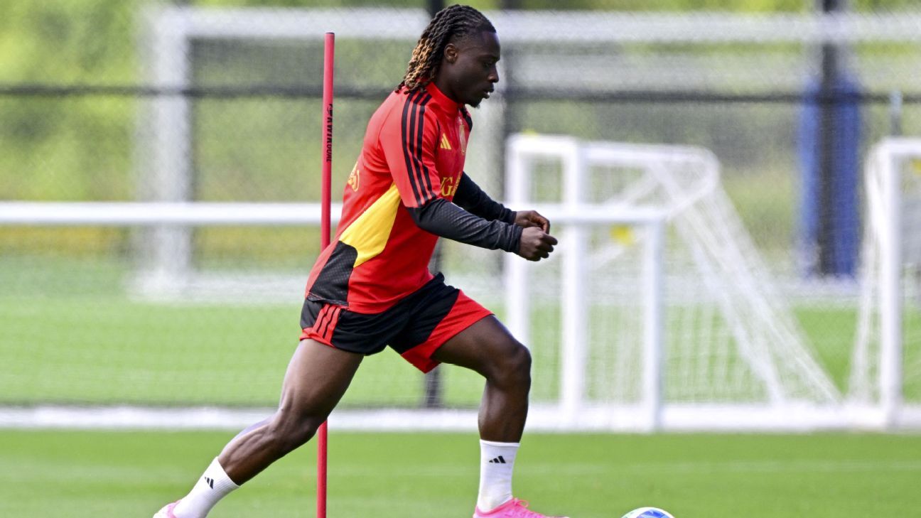 Doku out of Belgium's World Cup game against Iran