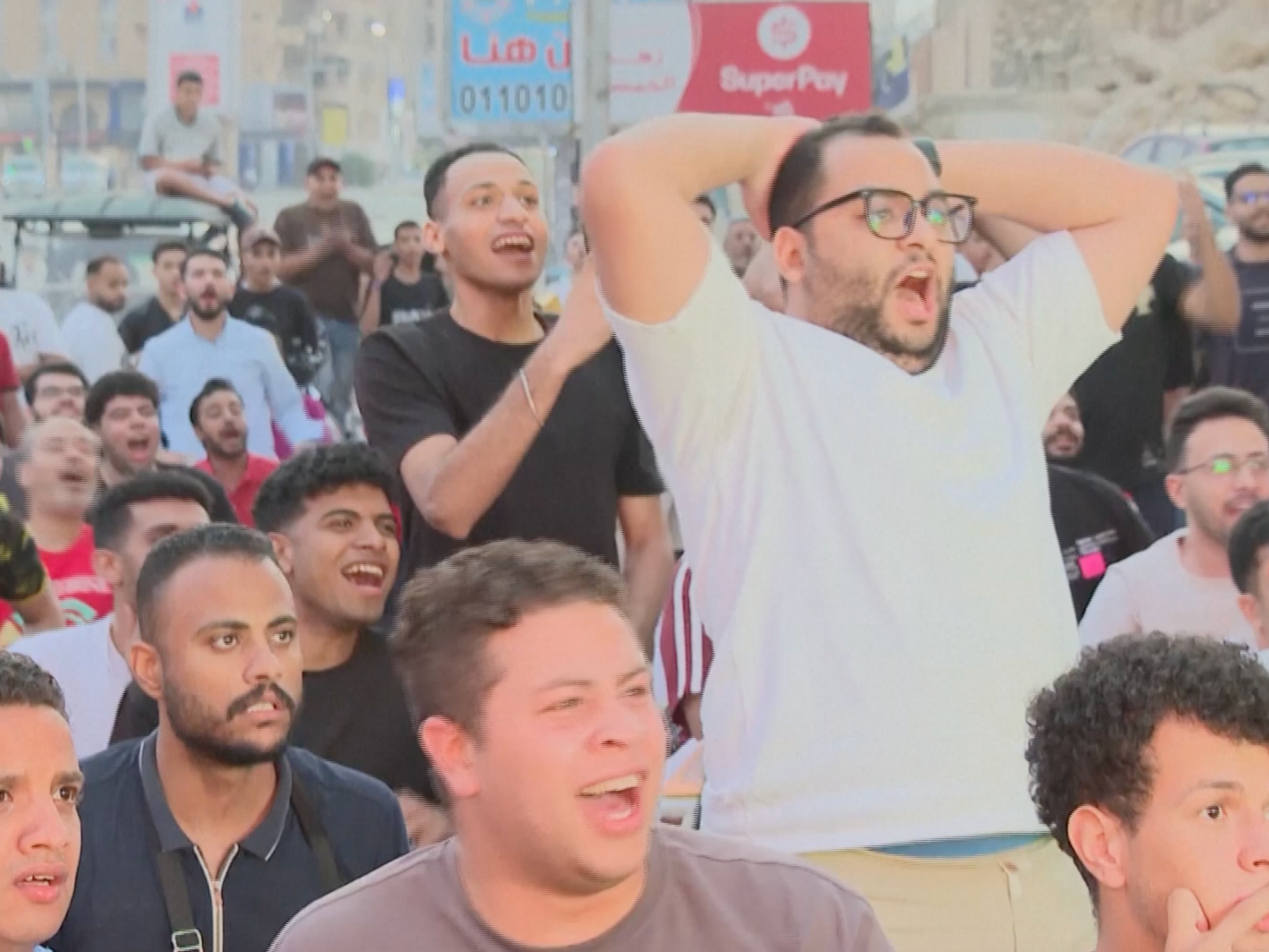 Cairo erupts in celebration after Egypt’s first ever win in a World Cup