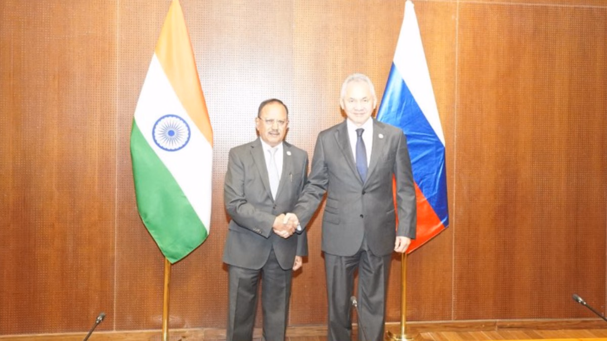 BRICS NSA Meet: एनएसए डोभाल ने रूसी सुरक्षा परिषद के सचिव से की मुलाकात, द्विपक्षीय सहयोग पर की चर्चा
