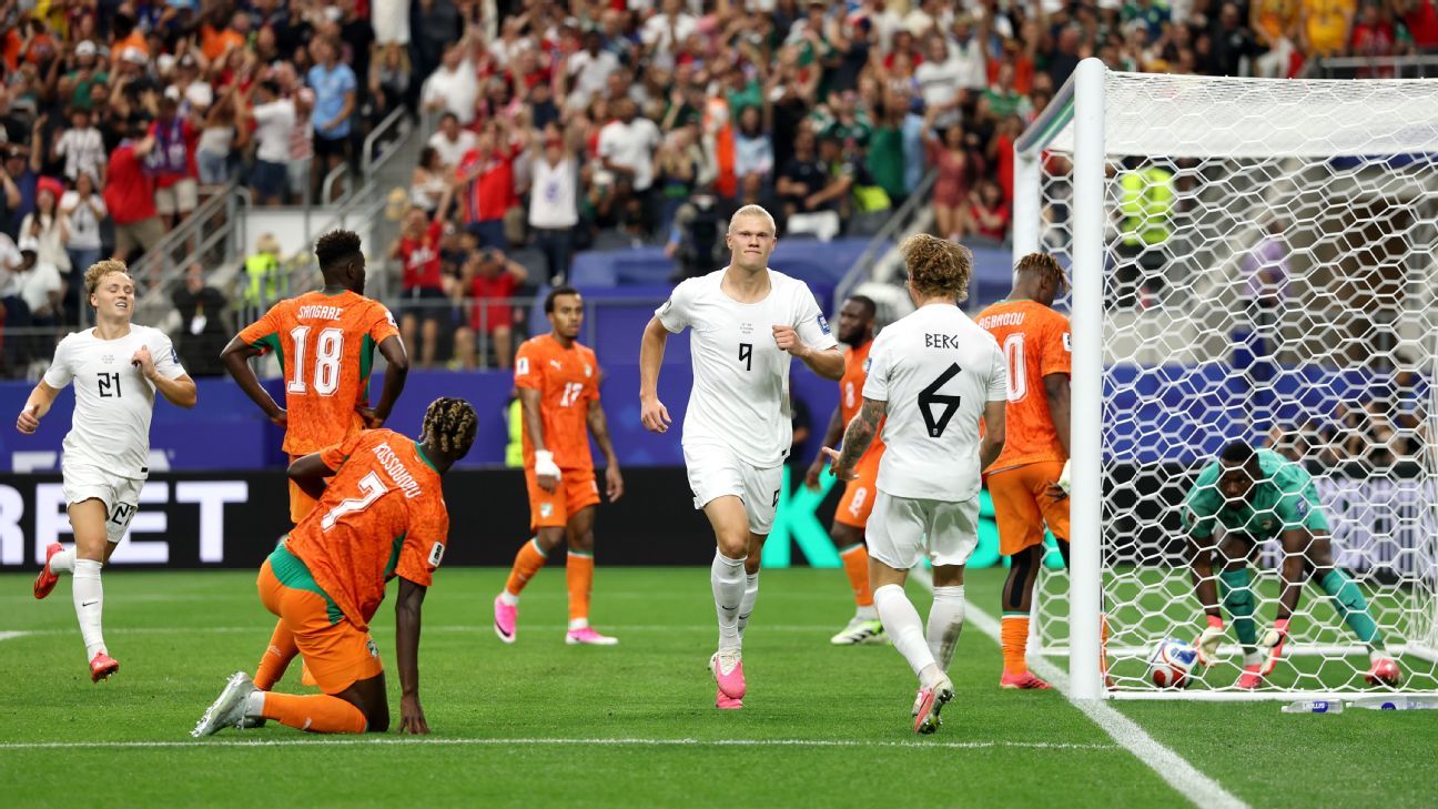Haaland scores as Norway knock out Ivory Coast