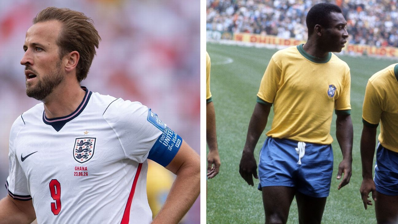 Kane passes Pelé WC goals total in England win