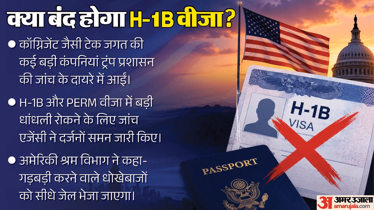 H-1B और PERM वीजा पर ट्रंप का शिकंजा: आईटी दिग्गजों तक पहुंची जांच, क्या भारतीय प्रोफेशनल्स पर आएगा संकट?
